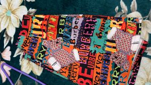 Burberry print skirt divider