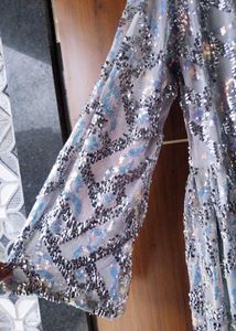 Sparkling Sequin Duster Jacket