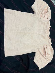 Blush Pink Puff Sleeve Top
