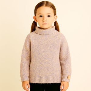 Cute Girls' Turtleneck Sweater