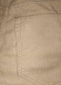 Light Beige Wide-Leg Corduroy Pant