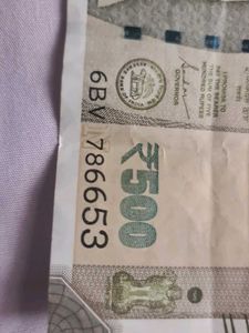 5️⃣0️⃣0️⃣ 786 Number 500 Rs. Note