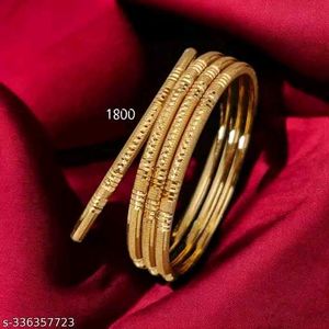 Gold Plated Bangle Set