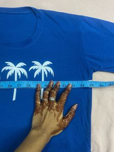 Blue Palm Tree Graphic Tee