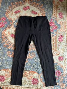 Black Ponte Knit Leggings