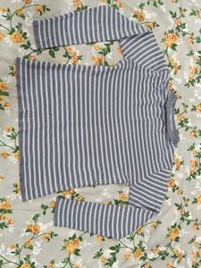 Striped Turtleneck Top