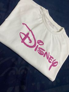 White Disney Crop Top