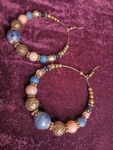 Beaded Hoop Earrings