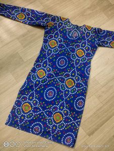 Blue Bandhani Print Kurti