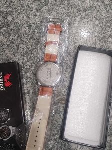 Tarido Quartz Watch with Leather Band