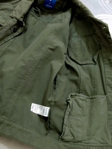 Olive Green Denim Jacket