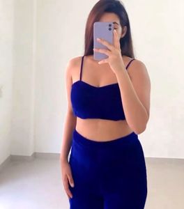 Blue Velvet Co-ordinate Set🧿💜🥂