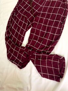 Burgundy Jumpsuit