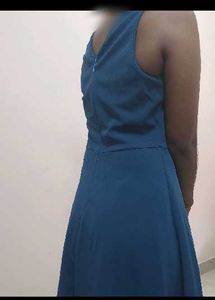 Deep neck  mini Dress