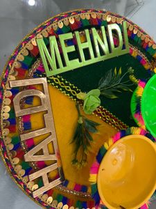 HALDI MAHENDI WEDDING PLATE
