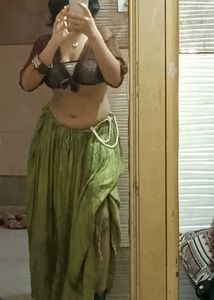 Green Maxi Fairycore Skirt