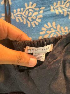 American Eagle Black Crop Top
