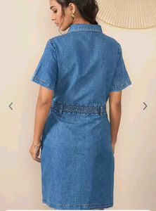 💎New with Tag Denim Lapel Coller Shirt Dress💎