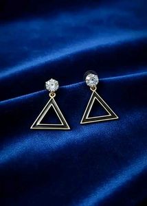 Triangle Statement Earrings New With Tags