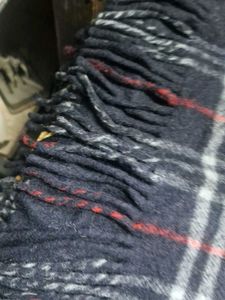 Plaid Scarf with Fringe 1