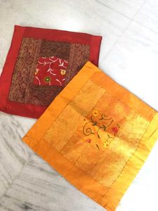 Embroidered Pillow/Cushion Covers - Set of 2