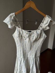 NEW LOOK Frill Mini dress with corset drop waist