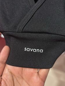 Black Cut Out Sports Top