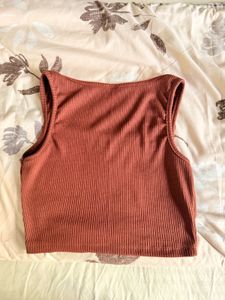 Brown Crop Top