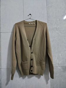 Branded Pastel Brown Cardigan