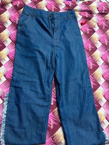 combo of Frayed Denim Jeans &amp; Red top