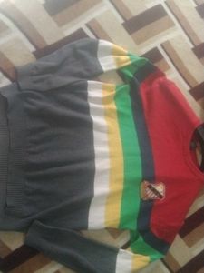 Striped Multicolor Knit Sweater