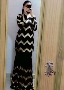 Brand New BLACK Sequence Sharara  With Dupatta