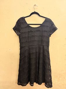 Black Lace Mini Dress