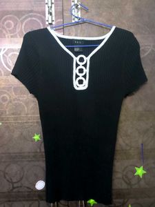Black Knit Top