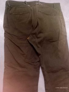 Olive Green Casual Pants