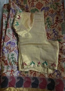 Ethnic Murshidabad Handloom Silk Saree with Blouse