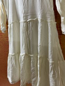 Hand Work Pure Cotten Dobby Weave Anarkli Kurti