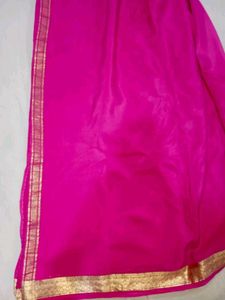 Magenta Crepe Saree