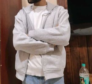 h&m Gray Zip-Up Hoodie - Casual Style