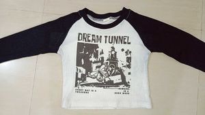 Black & white long sleeve Graphic Tee