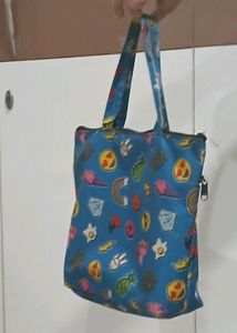 Funky Graphic Print Tote Bag