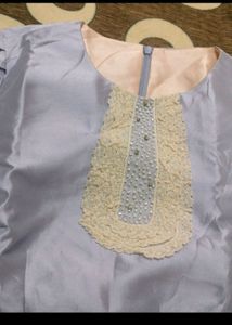 Imported Satin Dress For Festival