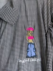 Black And White Checks Casual Wear Shirt