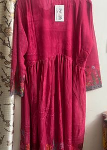 Elegant Floral Print Kurta XL Size