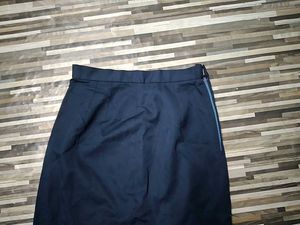 Navy Blue Midi Skirt