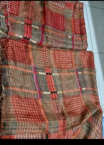 Sky Blue And Red Fabric