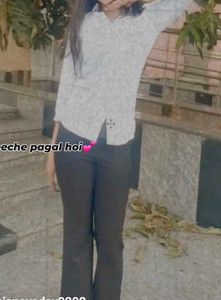 Black Formal Pant Flared Bell Bottom