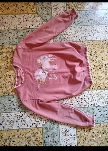 Cute Pink Korean Sweatshirt