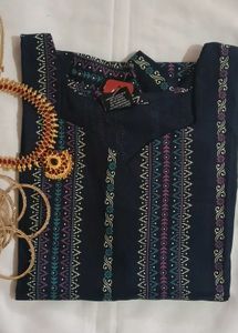 Elegant Green Printed Kurta
