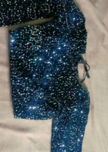Sequined Stitched Blouse